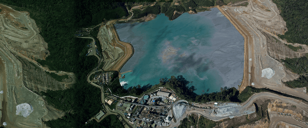 Aerial Image of a mine in PNG